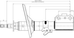 Стойка передняя TOYOTA CAMRY/SCEPTER/WINDOM/VISTA/LEXUS ES300 91-98 LH