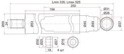 Амортизатор SAT STMB161497