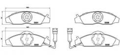 Тормозные колодки передние SSANG YONG Musso Korando KJ OM 662 M104 M111 Family Akyoto AKD-0145