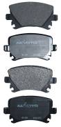 Тормозные колодки задние VOLKSWAGEN Tiguan 07- Touran 03- Passat 05- Caddy 04- Akyoto AKD-0349