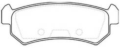 Тормозные колодки задние CHEVROLET Lacetti J200 F14D3 F16D3 F18D3 DAEWOO Nubira Akyoto AKD-0376