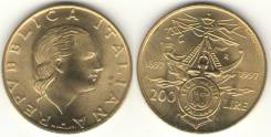 Италия 200 лир 1997 год (иностранные монеты)