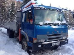 Mitsubishi Fuso. MMC Fuso борт 12 тонн. Стрела Канглим 1256 7 тонн., 17 000 куб. см., 7 000 кг., 21 м.