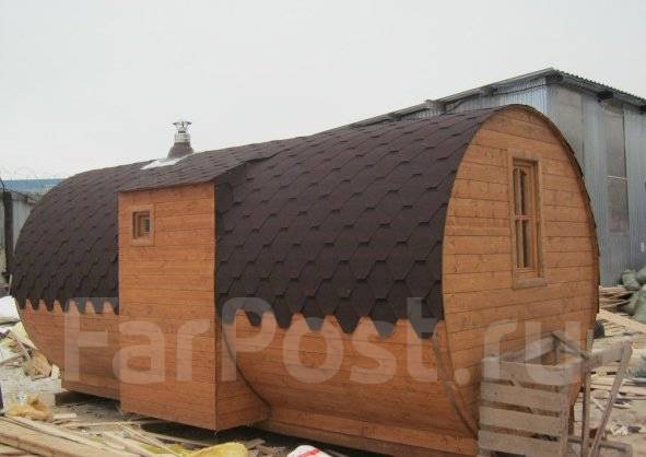 Баня бочка с утеплением от производителя в Находке