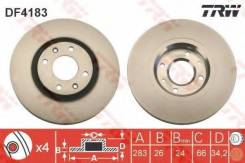 Диск тормозной передний CITROEN C4 I-II, PEUGEOT 207, 307, 308 DF4183
