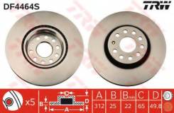 Диск тормозной передний VW PASSAT (3C_, 36_), SKODA OCTAVIA (5E_) DF4464S