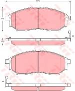 Колодки передние NISSAN MURANO (Z50, Z51), NAVARA (D40), QASHQAI GDB3392