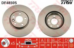 Диск тормозной передний FORD MONDEO IV, VOLVO S60 II, S80 II 300мм DF4850S