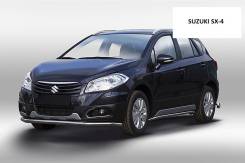 Защита бампера пороги Suzuki SX-4 2014 года