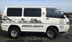 Наклейка. Mitsubishi Delica