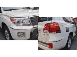 Накладка на бампер. Toyota Land Cruiser, GRJ200, J200, URJ200, URJ202, URJ202W, UZJ200, UZJ200W, VDJ200 Двигатели: 1GRFE, 1URFE, 1VDFTV, 3URFE