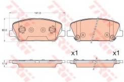 Колодки передние KIA CEE'D II, HYUNDAI i30 II GDB3582