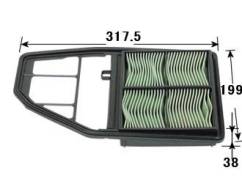 Фильтр воздушный. Honda FR-V Honda Edix, BE2, BE1 Honda Stream, RN2, RN1 Honda Civic, EU4, EU3, EU1, EU2 Двигатели: D17A2, K20A9, N22A1, R18A1, D17A...