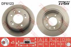 Диск тормозной задний HYUNDAI I30 (FD), IX35, KIA CEE'D I-II, SPORTAGE (SL) DF6123