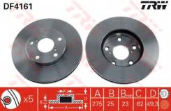 Диск тормозной. Toyota: Vista, RAV4, XA, Camry, Noah Двигатели: 1VZFE, 3SFE, 3SGE, 4VZFE, 1AZFE, 1AZFSE, 1CDFTV, 1ZZFE, 2AZFE