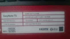 Packard Bell. 15.6", 2 450,0����, ��� 6 ��, ���� 1 000���, WiFi, Bluetooth, ����������� �� 2��.