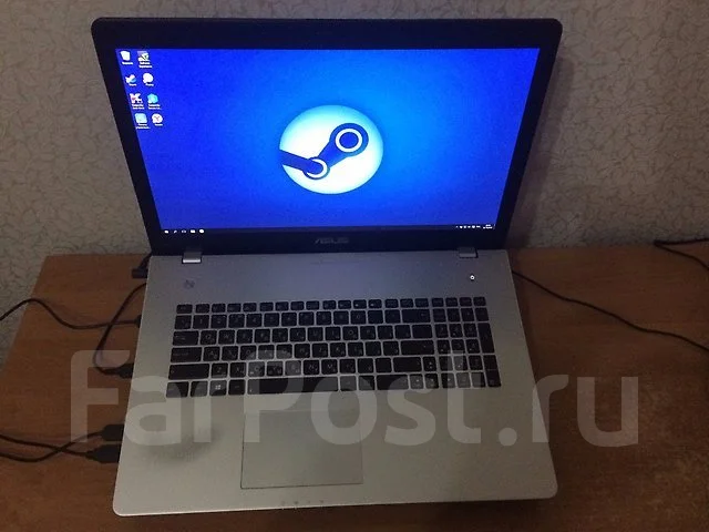 Asus N76VB. 17.3", 2,4����, ��� 8 ��, ���� 1 000���, WiFi: 1, Bluetooth: 1, ����������� �� 4��. ����