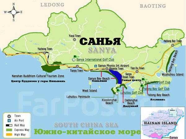 Где находится остров санье