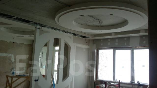 Работы с гипсокартоном любой сложности: потолки, стены, перегородки во ...