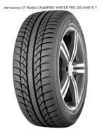 GT Radial Champiro T. Зимние, без шипов, 2016 год, без износа, 1 шт