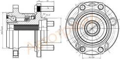 Ступица RR SUBARU LEGACY/OUTBACK BL/BP/B13 03-09 SAT ST-28473-AG000