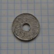 5 центов 1943 года. Французский Индокитай