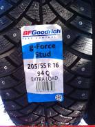 BFGoodrich g-Force Stud. Зимние, шипованные, 2018 год, без износа, 4 шт