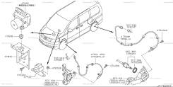 Датчик abs. Nissan Serena, C25, CNC25, NC25, CC25 Двигатель MR20DE