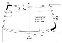 Стекло лобовое. Ford Probe, 2D, HATCHBACK, 88-91, HATCHBACK8891 Двигатель F2
