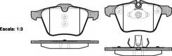 Тормозные колодки передние FORD Galaxy II Mondeo IV S-Max VOLVO S60 S80 V60 V70 Remsa 1217.00
