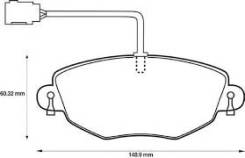 Тормозные колодки F FORD Mondeo седан III 00-07 JAGUAR X-Type Remsa 0776.00