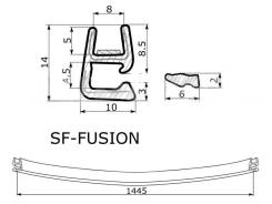 Молдинг лобового стекла. Ford Fusion