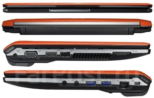 Asus Eee PC VX6 Lamborghini. 12", 1,4����, ��� 4 ��, ���� 500���, WiFi: 1, Bluetooth: 1, ����������� �� 4��. ����