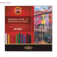 Пастель сухая, Koh-I-noor, "Toison Dior", 24 цвета