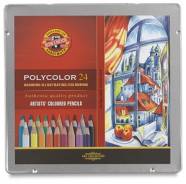 Карандаши цветные, мягкие, Koh-I-noor, "Polycolor", 24 цв, (жесть)