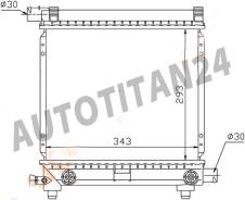 Радиатор MERCEDES C-CLASS W201 1.8/2.0 1982-1993 // E-CLASS W124 2.0 84-95