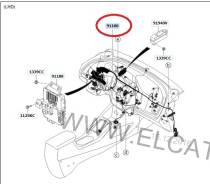 Проводка под торпедо. Kia Cerato