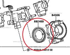 Датчик положения руля. Toyota: Hilux Surf, Verossa, Tundra, Century, Windom, Solara, Land Cruiser, Mark II Wagon Blit, IS300, IS200, Land Cruiser Prad...