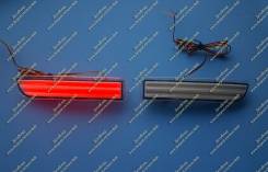 Неоновые катафоты в бампер Alphard (фонари Альфард) 02-08г. Белые. Toyota Alphard