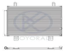 КОНДЕНСАТОР КОНДИЦ (KOYO) LEXUS GS300/430 (05-) GS300