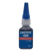 Клей моментальный, упрочнённый, термо/вибростойкий, черный 20 г /12/ LOCTITE 480 20G