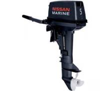 Nissan Marine. 5,00 л.с., 2х тактный, бензин, нога S (381 мм), Год: 2017 год