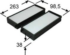 Фильтр салона комплект AZUMI AC11159SET