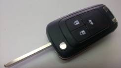 Выкидной ключ зажигания Шевроле 3 кнопки. Chevrolet Cruze