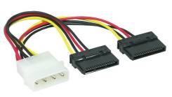 Шлейф Gembird Molex - питание SATA х 2