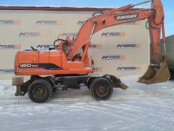 Doosan S180 W-V. Экскаватор колесный Doosan S180W-V б/у (2014 г., 3400 м. ч. ), 11 111 куб. см., 1,00 куб. м.