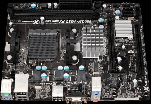 Asrock 960gm vgs3 fx нет изображения