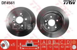 Диск тормозной. Toyota: Ipsum, Tarago, Picnic, Picnic Verso, Isis, Previa, Avensis Verso, Estima, Alphard Двигатели: 2AZFE, 1CDFTV, 1AZFE, 1AZFSE, 1MZ...