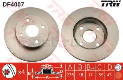 Диск тормозной. Toyota: Corsa, Corolla II, Paseo, Tercel, Cynos, Starlet Двигатели: 1NT, 4EFE, 5EFE, 2E, 3EE, 1E, 1N, 2EE, 4EF
