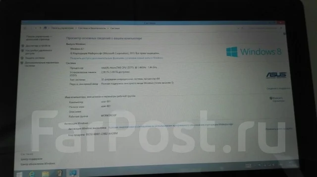 Asus Transformer Book T100TA. 10.1", 1,8����, ��� 2048 ��, ���� 32���, WiFi: 1, Bluetooth: 1 ����